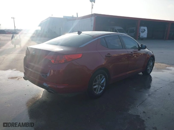 2011 Kia Optima LX with VIN KNAGM4A72B5072570, listed as a IAAI auction lot 41802542 with 188,922 mi miles. Bid and sale history available at carsss.com. Image 4.