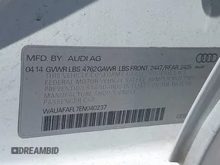 2014 Audi A4 Premium z VIN WAUAFAFL7EN040237, wystawiony jako IAAI lot #41980907 z przebiegiem 148 258 mil mil oraz . Historia ofert i sprzedaży dostępna na DreamBid. Obrazek 9.