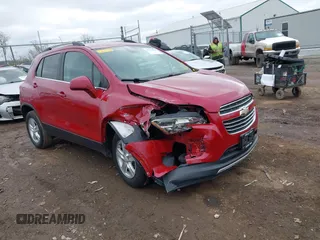 2015 Chevrolet Trax LT with VIN KL7CJRSB7FB180178, listed as a IAAI auction lot 41929694 with 123,718 mi miles and . Bid and sale history available at carsss.com. Image 1.