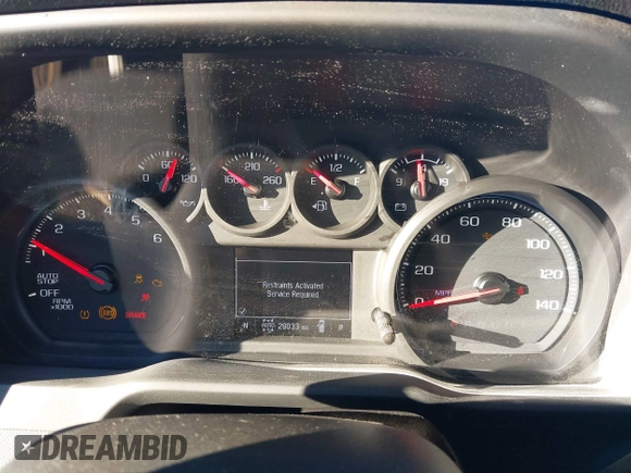 2022 Chevrolet Silverado 1500 Custom Trail Boss with VIN 3GCPDCEDXNG573426, listed as a IAAI auction lot 41034684 with 29,033 mi miles and . Bid and sale history available at DreamBid. Image 7.