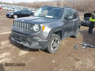 2017 Jeep Renegade Sport z VIN ZACCJBAB3HPG00961, wystawiony jako IAAI lot #41709631 z przebiegiem 90 765 mil mil oraz . Historia ofert i sprzedaży dostępna na DreamBid. Obrazek 2.