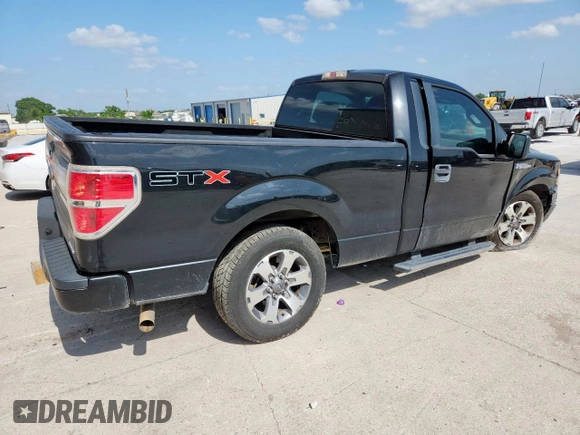 2013 Ford F-150 XL with VIN 1FTMF1CF0DFA45383, listed as a Copart auction lot 61390925 with 153,705 mi miles and Salvage title. Bid and sale history available at DreamBid. Image 3.