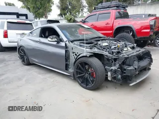2020 Infiniti Q60 Luxe with VIN JN1EV7EK5LM340416, listed as a IAAI auction lot 42588246 with 57,832 mi miles and . Bid and sale history available at DreamBid. Image 1.