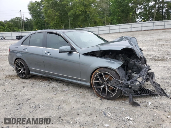2012 Mercedes-Benz C 300 Sport with VIN WDDGF8BB9CR204182, listed as a Copart auction lot 58328205 with 131,435 mi miles and Salvage title. Bid and sale history available at DreamBid. Image 4.