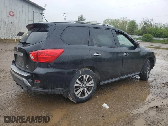 2017 Nissan Pathfinder SL with VIN 5N1DR2MM9HC611487, listed as a Copart auction lot 57460075 with Not provided miles and Clean title. Bid and sale history available at DreamBid. Image 3.