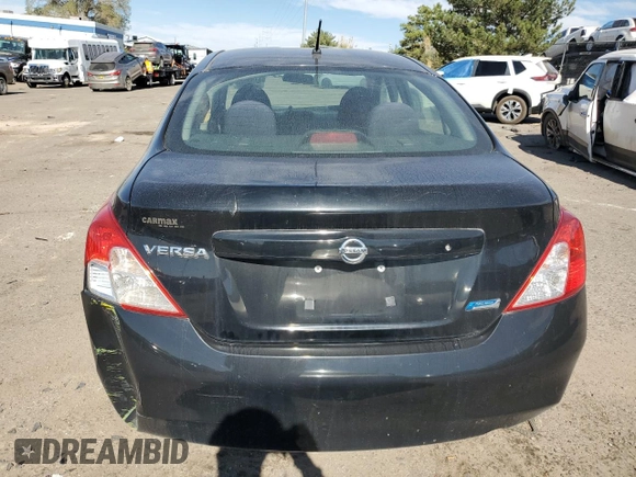 2014 Nissan Versa S with VIN 3N1CN7AP9EL862844, listed as a Copart auction lot 77493074 with 82,692 mi miles and Salvage Title. Bid and sale history available at carsss.com. Image 6.