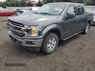 2018 Ford F-150 XL with VIN 1FTEW1EG9JFA03445, listed as a Copart auction lot 62899095 with 57,747 mi miles and Salvage title. Bid and sale history available at DreamBid. Image 1.
