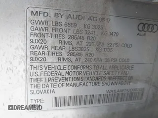 2018 Audi Q7 Premium Plus с VIN WA1LAAF74JD002455, выставлен на аукционе IAAI как лот 42525863 с пробегом 186 874 миль миль и . История ставок и продаж доступна на DreamBid. Изображение 9.