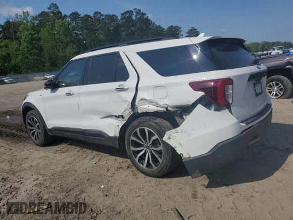 2022 Ford Explorer ST-Line with VIN 1FMSK7KH3NGA27721, listed as a Copart auction lot 53097085 with 42,555 mi miles and Salvage Title. Bid and sale history available at carsss.com. Image 2.