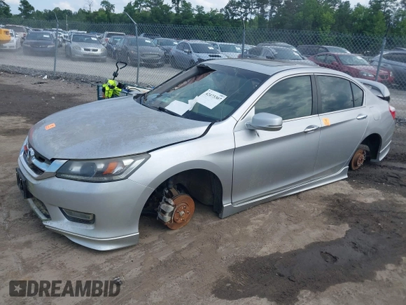 2013 Honda Accord EX z VIN 1HGCR2F73DA162760, wystawiony jako IAAI lot #42473307 z przebiegiem Nie podano mil oraz . Historia ofert i sprzedaży dostępna na DreamBid. Obrazek 17.