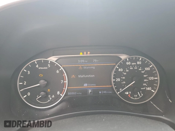 2020 Nissan Altima S z VIN 1N4BL4BV4LC245957, wystawiony jako Copart lot #54668865 z przebiegiem 86 860 mil mil oraz Szkoda całkowita • Salvage title. Historia ofert i sprzedaży dostępna na DreamBid. Obrazek 9.