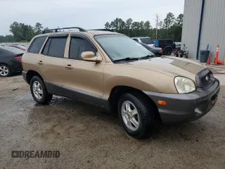 2004 Hyundai Santa Fe GLS with VIN KM8SC13E74U729488, listed as a Copart auction lot 71437274 with 117,383 mi miles and Salvage Title. Bid and sale history available at carsss.com. Image 4.