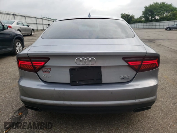 2017 Audi A7 Premium Plus with VIN WAUW2AFC7HN076600, listed as a Copart auction lot 60037813 with 93,547 mi miles. Bid and sale history available at carsss.com. Image 6.