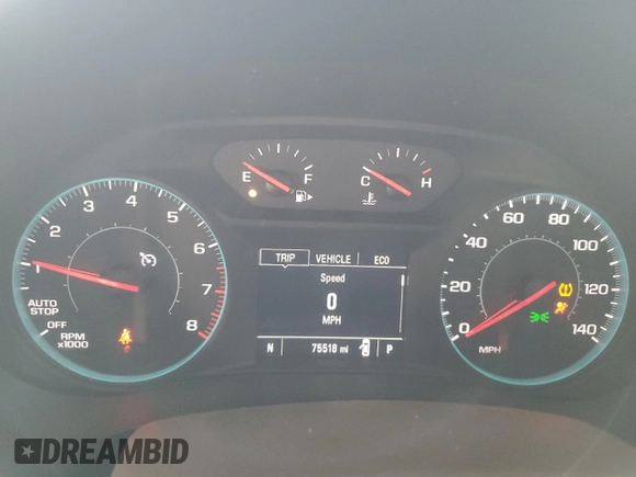 2022 Chevrolet Malibu LT with VIN 1G1ZD5ST9NF113992, listed as a Copart auction lot 48805935 with 75,518 mi miles and Salvage Title. Bid and sale history available at DreamBid. Image 9.