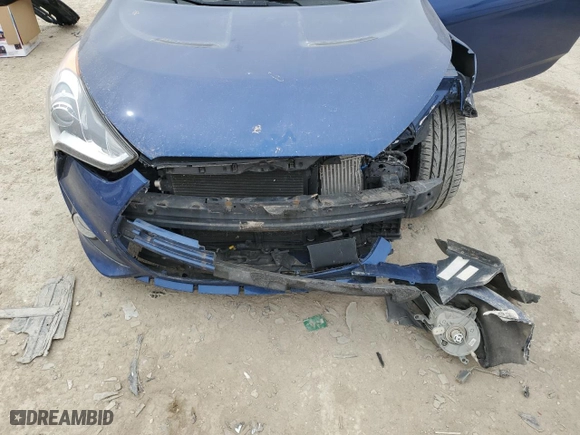 2015 Hyundai Veloster Turbo with VIN KMHTC6AE7FU242010, listed as a Copart auction lot 49506985 with 117,867 mi miles and Salvage Title. Bid and sale history available at carsss.com. Image 11.