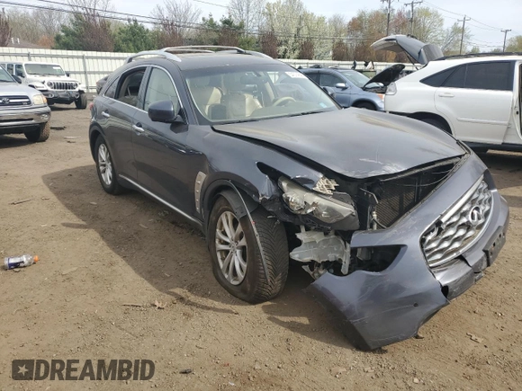 2011 Infiniti FX with VIN JN8AS1MW5BM141925, listed as a Copart auction lot 54374825 with 336,318 mi miles and Salvage title. Bid and sale history available at DreamBid. Image 4.