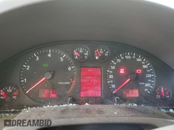 2001 Audi A6 z VIN WAUZL54B11N140292, wystawiony jako Copart lot #44751925 z przebiegiem 230 517 mil mil oraz Szkoda całkowita • Salvage title. Historia ofert i sprzedaży dostępna na DreamBid. Obrazek 9.