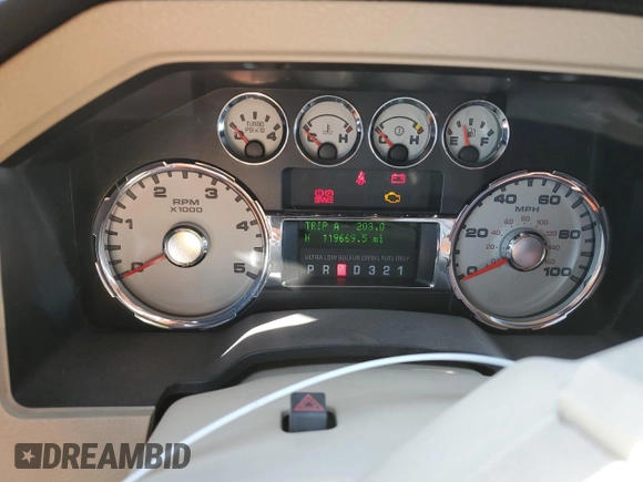 2008 Ford F-250 XL with VIN 1FTSW21R28EC23591, listed as a Copart auction lot 52433965 with 119,669 mi miles and Salvage title. Bid and sale history available at DreamBid. Image 9.