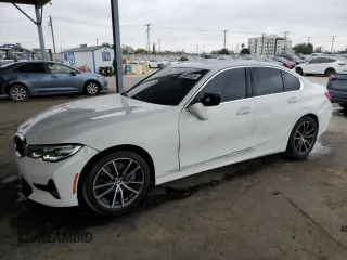 2021 BMW 3 Series 330i with VIN 3MW5R1J05M8B72100, listed as a Copart auction lot 54624525 with 127,641 mi miles and Salvage title. Bid and sale history available at DreamBid. Image 1.