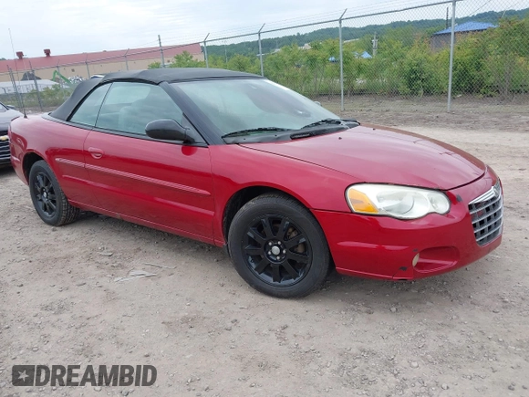 2004 Chrysler Sebring GTC z VIN 1C3EL75R44N172753, wystawiony jako IAAI lot #42352821 z przebiegiem Nie podano mil oraz . Historia ofert i sprzedaży dostępna na DreamBid. Obrazek 1.
