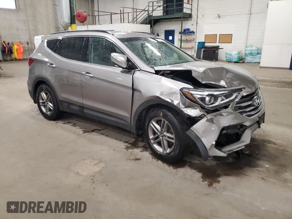2018 Hyundai Santa Fe 2.4L with VIN 5NMZUDLB5JH096340, listed as a Copart auction lot 61038095 with 114,993 mi miles and Salvage title. Bid and sale history available at DreamBid. Image 4.