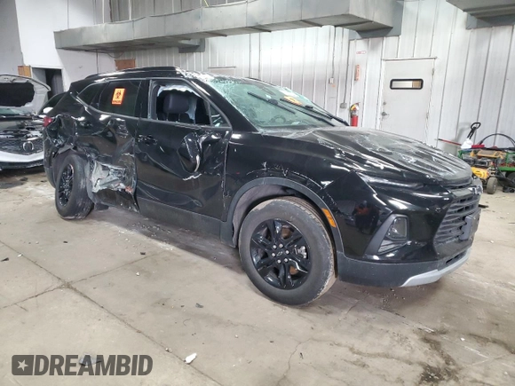 2021 Chevrolet Blazer LT with VIN 3GNKBDRS4MS532047, listed as a Copart auction lot 47132855 with Not provided miles and Non repairable. Bid and sale history available at DreamBid. Image 4.