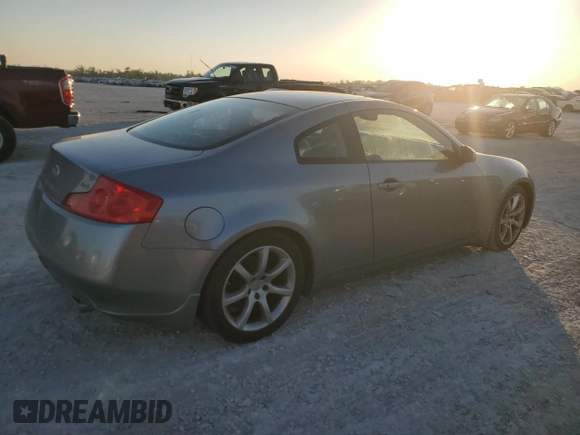 2006 Infiniti G35 Coupe with VIN JNKCV54E56M709136, listed as a Copart auction lot 83670934 with 0 mi miles and Non Repairable. Bid and sale history available at carsss.com. Image 3.