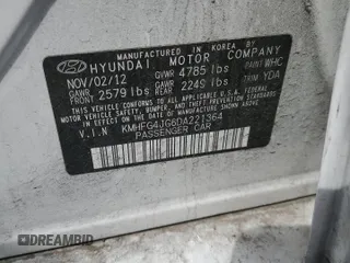 2013 Hyundai Azera with VIN KMHFG4JG6DA221364, listed as a Copart auction lot 52316895 with 141,559 mi miles and Salvage Title. Bid and sale history available at carsss.com. Image 13.