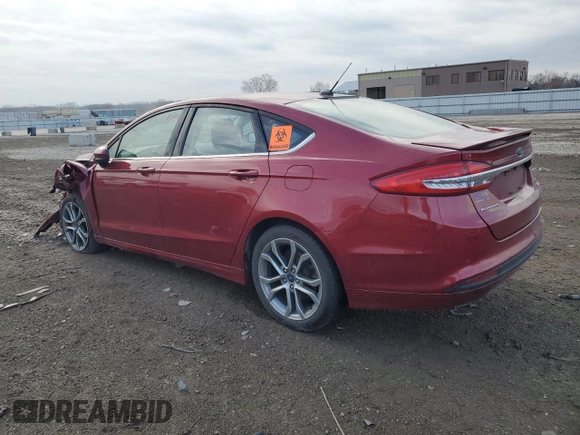 2017 Ford Fusion SE with VIN 3FA6P0HD2HR179365, listed as a Copart auction lot 48155574 with 124,138 mi miles and Non Repairable. Bid and sale history available at DreamBid. Image 2.