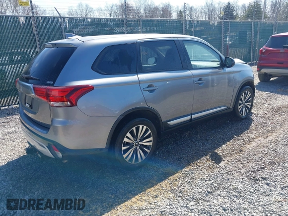 2020 Mitsubishi Outlander ES with VIN JA4AZ3A33LZ026557, listed as a IAAI auction lot 41792090 with 57,338 mi miles and . Bid and sale history available at DreamBid. Image 4.
