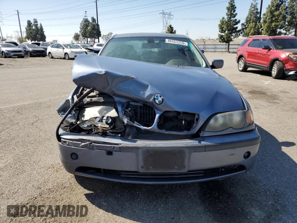2004 BMW 3 Series 325i with VIN WBAAZ33404KP83614, listed as a Copart auction lot 46553355 with 146,198 mi miles and Salvage Title. Bid and sale history available at carsss.com. Image 5.