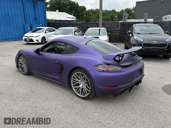 2018 Porsche 718 Cayman S z VIN WP0AB2A8XJK279655, wystawiony jako Copart lot #60089495 z przebiegiem 59 291 mil mil oraz Czysty tytuł • Clean title. Historia ofert i sprzedaży dostępna na DreamBid. Obrazek 3.