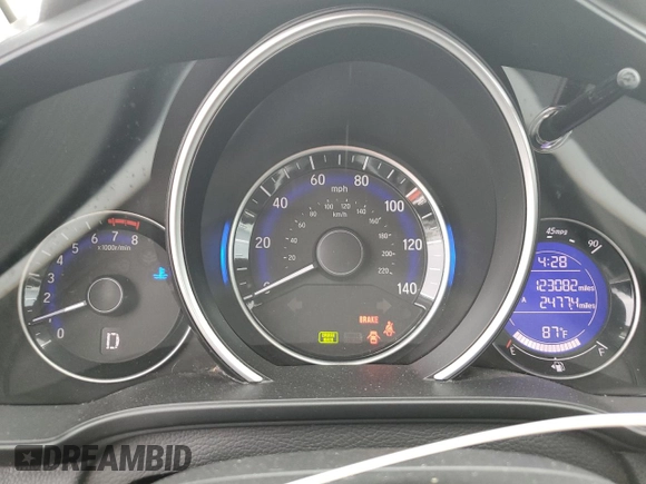 2015 Honda Fit LX with VIN 3HGGK5H50FM726275, listed as a Copart auction lot 56564315 with 123,082 mi miles and Salvage title. Bid and sale history available at DreamBid. Image 9.