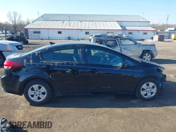 2017 Kia Forte LX with VIN 3KPFL4A7XHE070886, listed as a IAAI auction lot 41882091 with 46,035 mi miles and . Bid and sale history available at carsss.com. Image 13.