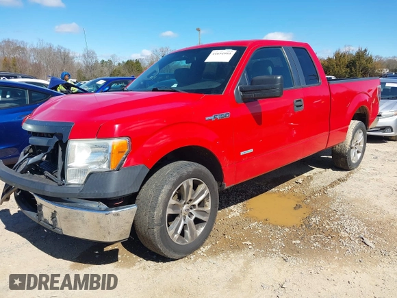 2012 Ford F-150 XL with VIN 1FTFX1CT7CKD64961, listed as a IAAI auction lot 41654993 with 309,686 mi miles. Bid and sale history available at carsss.com. Image 2.