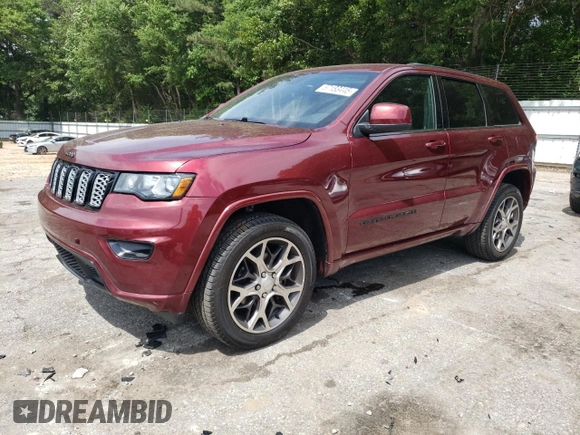2018 Jeep Grand Cherokee Laredo E with VIN 1C4RJFAG7JC191080, listed as a Copart auction lot 57183445 with 77,612 mi miles and Clean Title. Bid and sale history available at DreamBid. Image 1.