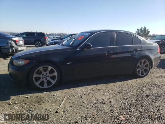 2007 BMW 3 Series 335i with VIN WBAVB73557KY62173, listed as a Copart auction lot 41461935 with 0 mi miles and Clean Title. Bid and sale history available at carsss.com. Image 1.