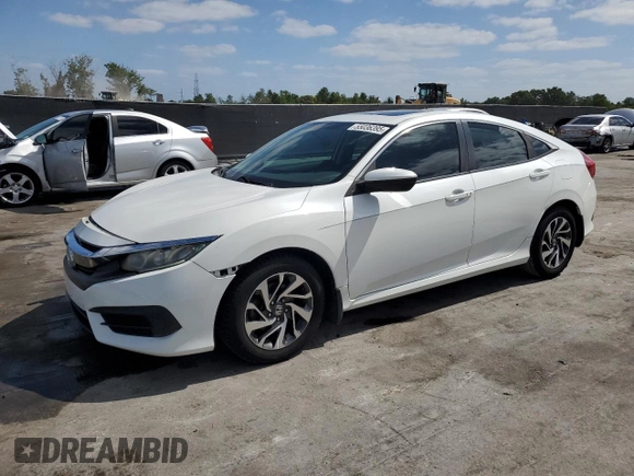 2016 Honda Civic EX with VIN 19XFC2F75GE089051, listed as a Copart auction lot 55036395 with 114,112 mi miles and Salvage Title. Bid and sale history available at DreamBid. Image 1.