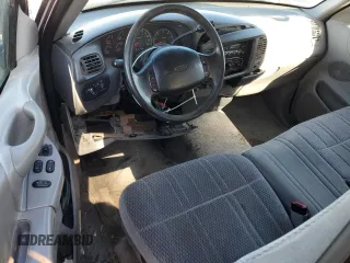 1997 Ford F-150 XL with VIN 1FTDX1866VKB08985, listed as a Copart auction lot 43708935 with 208,670 mi miles and Salvage title. Bid and sale history available at DreamBid. Image 8.