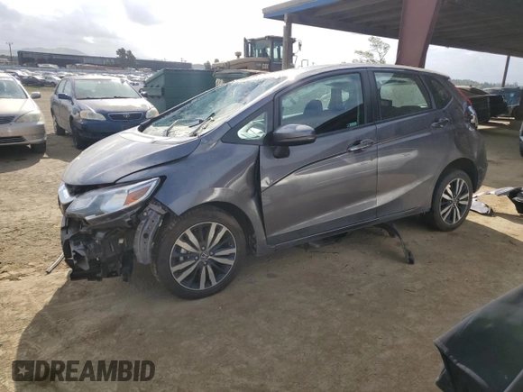 2020 Honda Fit EX with VIN 3HGGK5H8XLM705777, listed as a Copart auction lot 50564655 with 53,215 mi miles and Salvage Title. Bid and sale history available at carsss.com. Image 1.