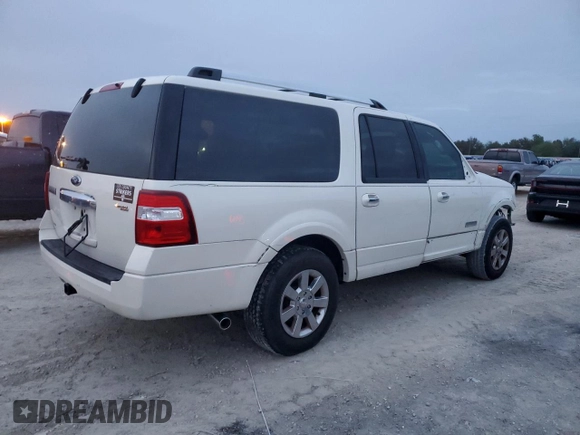 2007 Ford Expedition EL Limited with VIN 1FMFK19587LA93640, listed as a Copart auction lot 79662484 with 164,918 mi miles and Salvage Title. Bid and sale history available at carsss.com. Image 3.