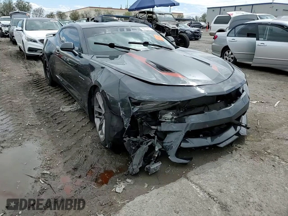 2017 Chevrolet Camaro 2SS with VIN 1G1FH1R79H0182651, listed as a Copart auction lot 56118715 with 61,167 mi miles and Salvage title. Bid and sale history available at DreamBid. Image 13.