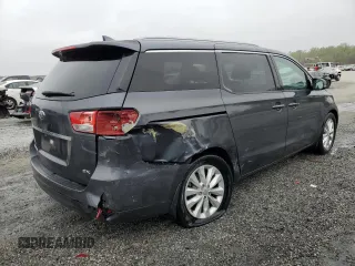 2016 Kia Sedona SX with VIN KNDMC5C15G6181498, listed as a Copart auction lot 51753695 with 182,117 mi miles and Salvage Title. Bid and sale history available at carsss.com. Image 3.