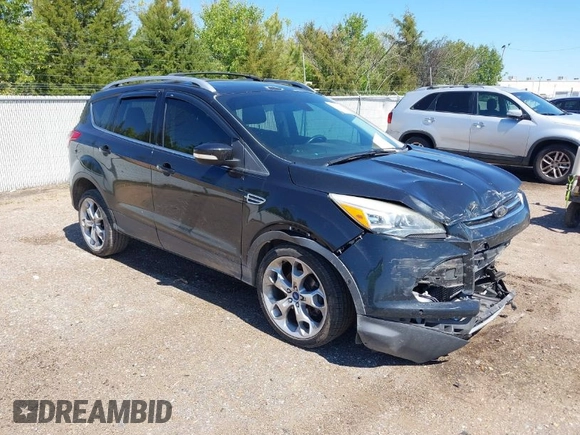 2013 Ford Escape Titanium with VIN 1FMCU0J91DUA51791, listed as a IAAI auction lot 39066929 with 193,451 mi miles. Bid and sale history available at carsss.com. Image 1.