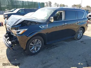 2023 Infiniti QX80 LUXE with VIN JN8AZ2AE3P9303090, listed as a IAAI auction lot 41659443 with 27,699 mi miles. Bid and sale history available at carsss.com. Image 17.