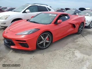 2021 Chevrolet Corvette 3LT with VIN 1G1YC3D46M5103255, listed as a Copart auction lot 73980654 with 0 mi miles and Salvage Title. Bid and sale history available at carsss.com. Image 1.
