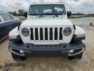 2018 Jeep Wrangler Unlimited Sahara with VIN 1C4HJXEG4JW149315, listed as a Copart auction lot 77314714 with Not provided miles and Salvage title. Bid and sale history available at DreamBid. Image 5.