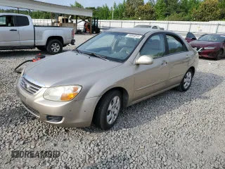 2007 Kia Spectra EX with VIN KNAFE121775439262, listed as a Copart auction lot 56864815 with 246,260 mi miles and Salvage title. Bid and sale history available at DreamBid. Image 1.