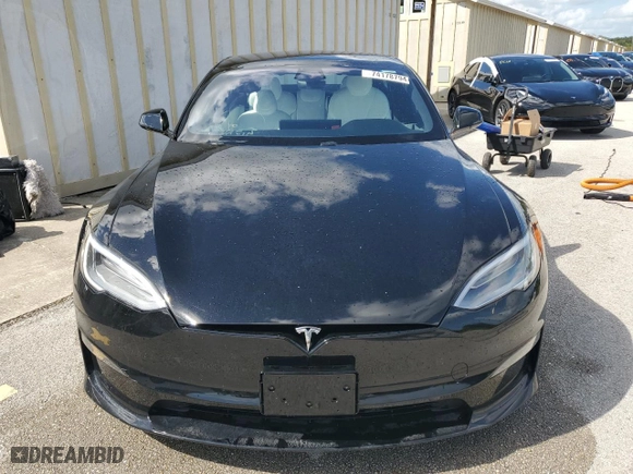 2022 Tesla Model S Plaid with VIN 5YJSA1E64NF461218, listed as a Copart auction lot 74178794 with 0 mi miles and Salvage Title. Bid and sale history available at carsss.com. Image 5.