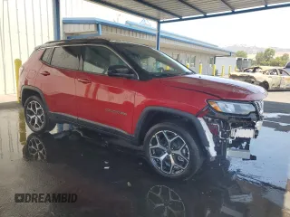 2025 Jeep Compass Limited with VIN 3C4NJDCN7ST600361, listed as a Copart auction lot 62114475 with 180 mi miles and Salvage title. Bid and sale history available at DreamBid. Image 4.
